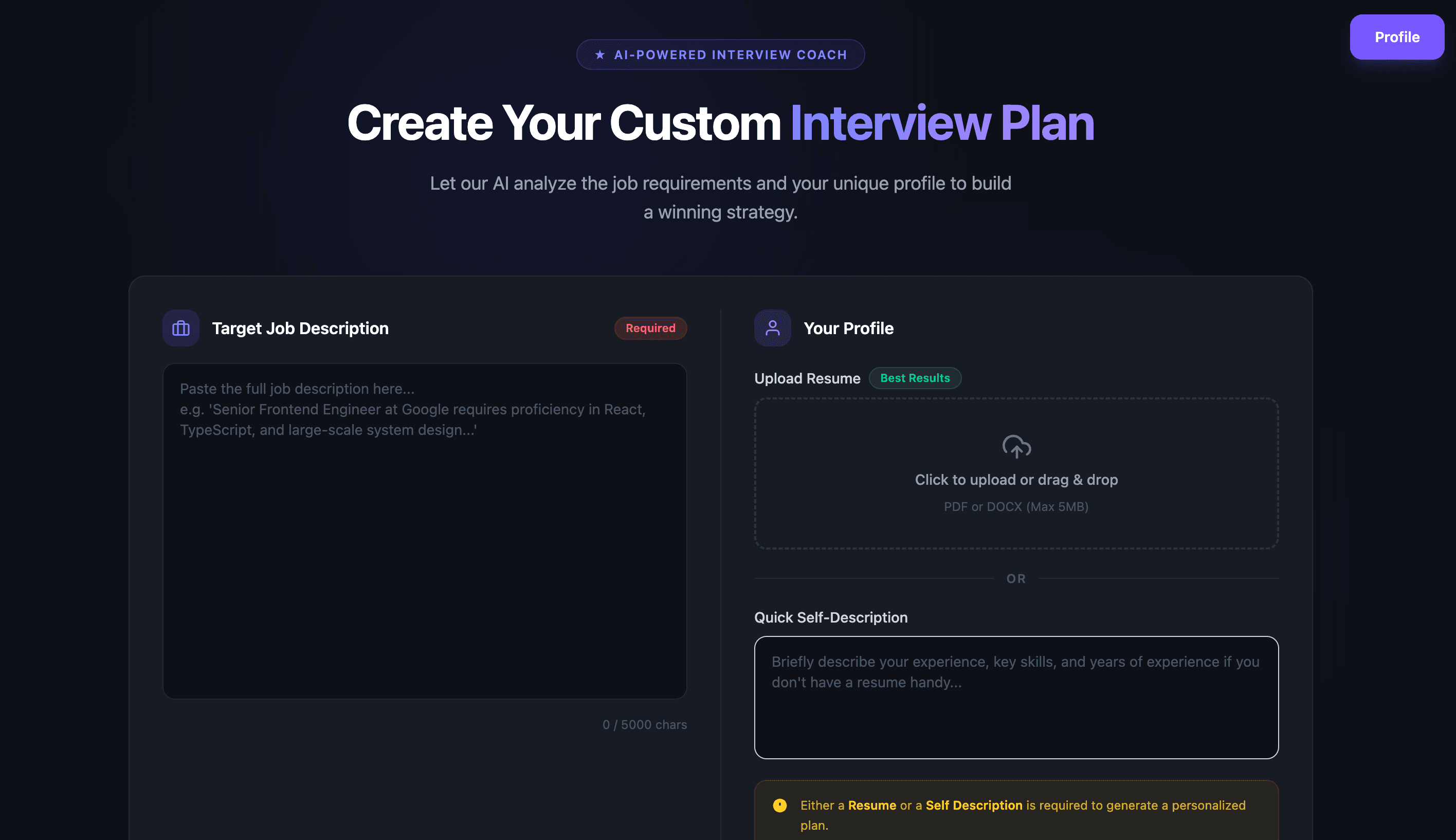 AI Resume Analyzer & Interview Preparation Platform